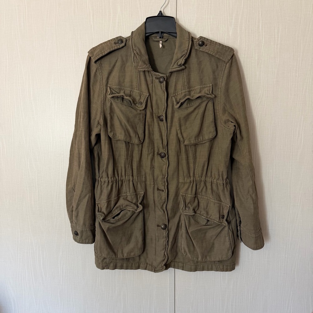 Free People NOT YOUR BROTHERS SURPLUS JACKET GUC $168 retail